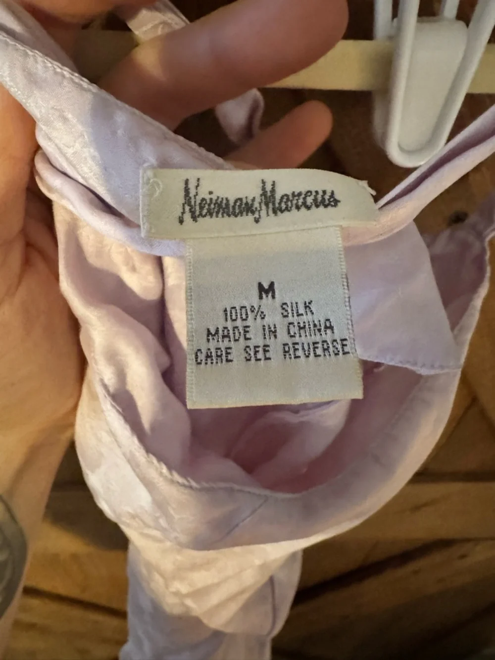 Neiman Marcus VINTAGE Lilac Silk Camisole - M - Picture 1 of 9